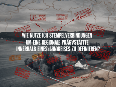 Wie nutze ich stempelverbindungen, um eine regionale prägstätte innerhalb eines landkreises zu definieren