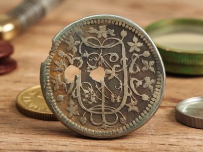 Wie nutze ich seltene monogramme und punktierungen, um eine fehlende prägeanstalt für mittelalterliche münzen zu identifizieren