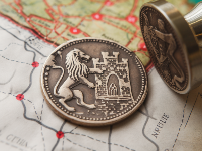 Wie nutzen sie stempelverbindungen, um eine unbekannte mittelalterliche münzstätte innerhalb einer region zu lokalisieren