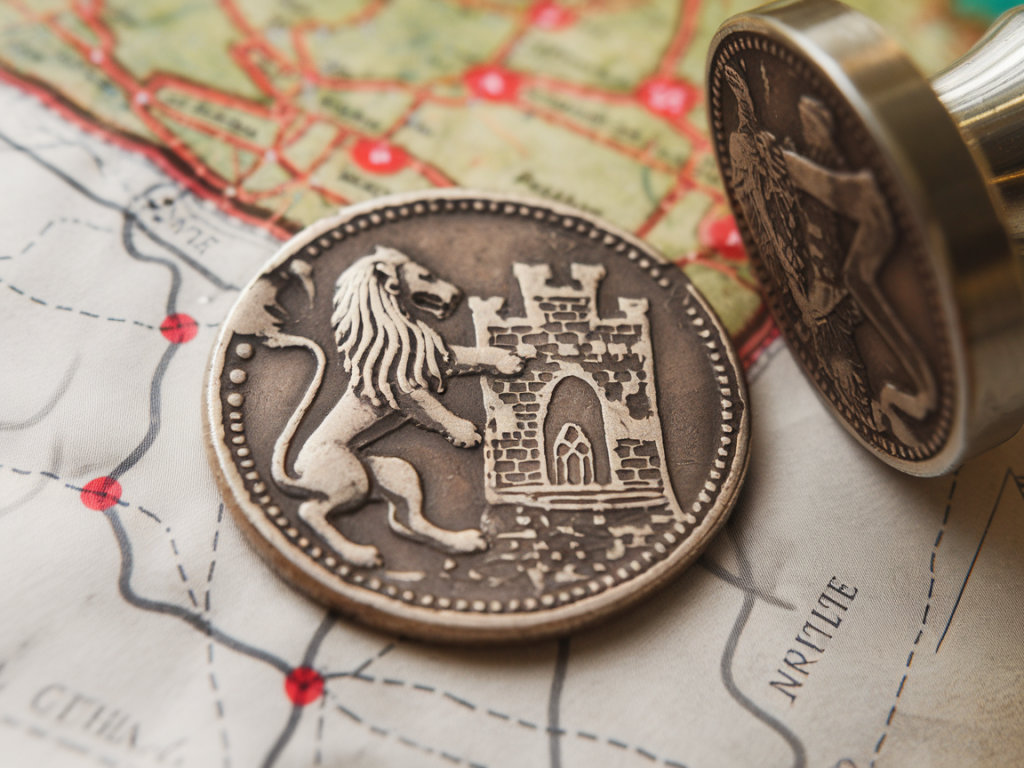Wie nutzen sie stempelverbindungen, um eine unbekannte mittelalterliche münzstätte innerhalb einer region zu lokalisieren